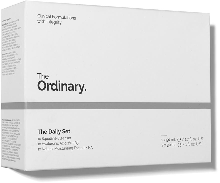 Set - The Ordinary The Daily Set (ser/30ml + cl/balm/50ml + fluid/30ml) — photo N2