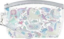 Fragrances, Perfumes, Cosmetics Transparent Makeup Bag "Unicorn with Princess" - Cosmo Shop