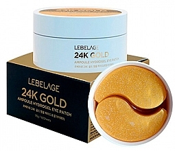 Fragrances, Perfumes, Cosmetics Hydrogel Eye Patches - Lebelage 24K Gold Ampoule Hydrogel Eye Patch