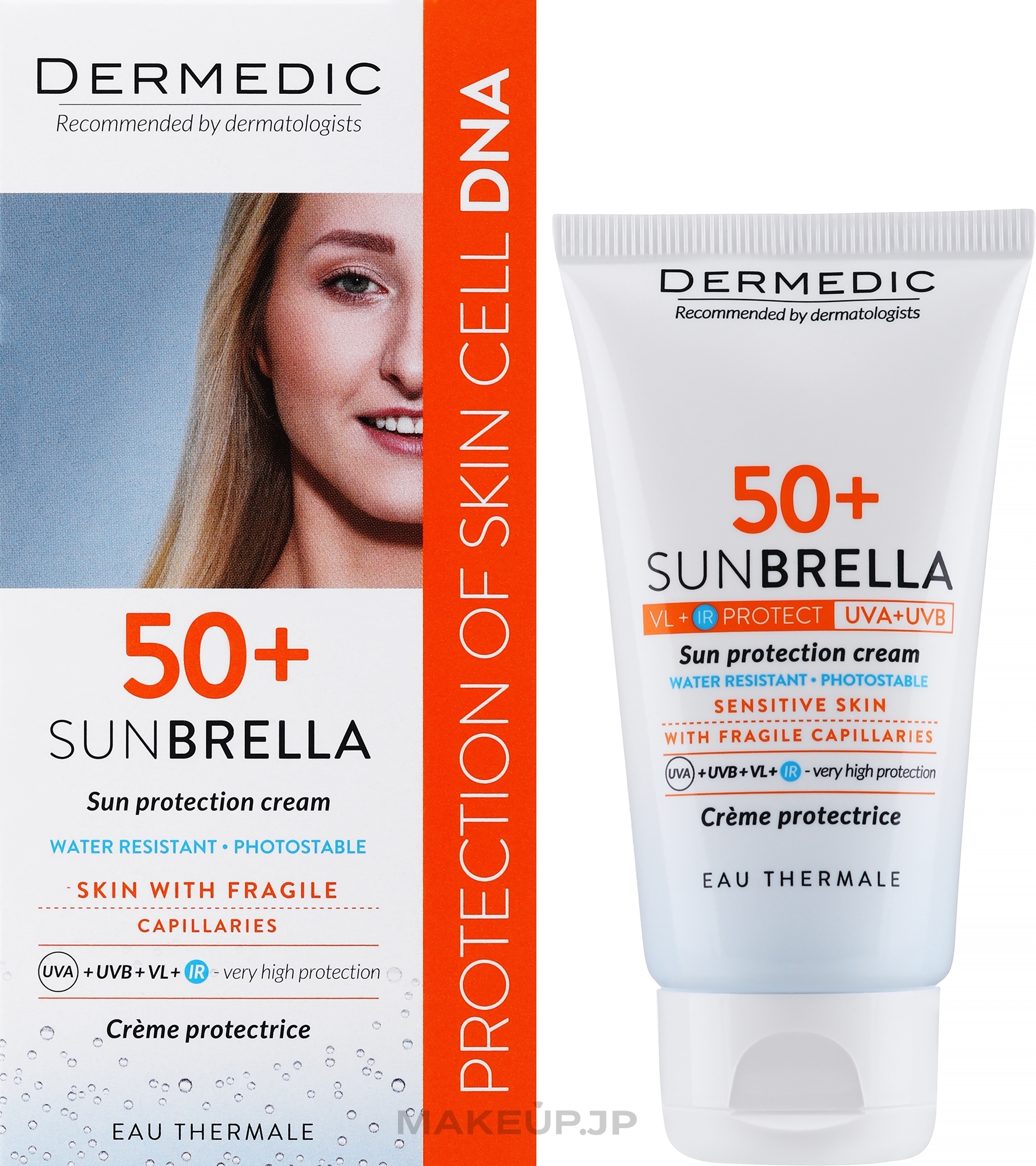 Protective Cream for Skin with Vascular Problems - Dermedic Sun Protection Cream SPF 50 — photo 50 g