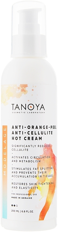 Anti-Cellulite Warming Cream "Anti-Orange" - Tanoya Modelage — photo N1