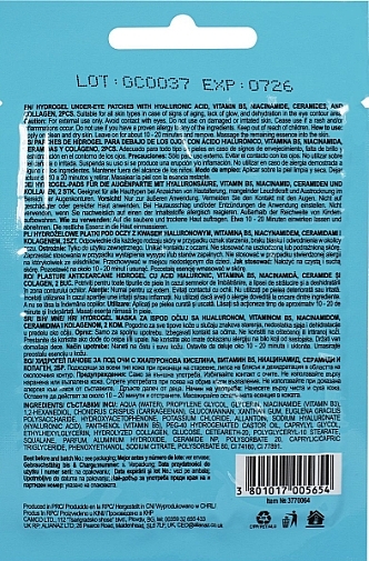 Hydrogel Eye Patches with Hyaluronic Acid - Skincyclopedia Eye Patches — photo N2