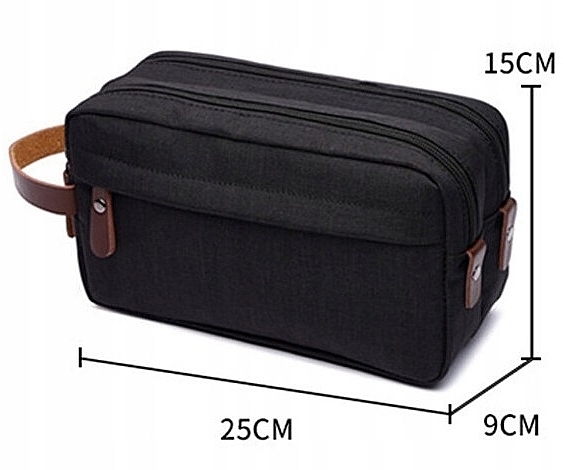 Toiletry Bag, KS112CZ, black - Ecarla — photo N2