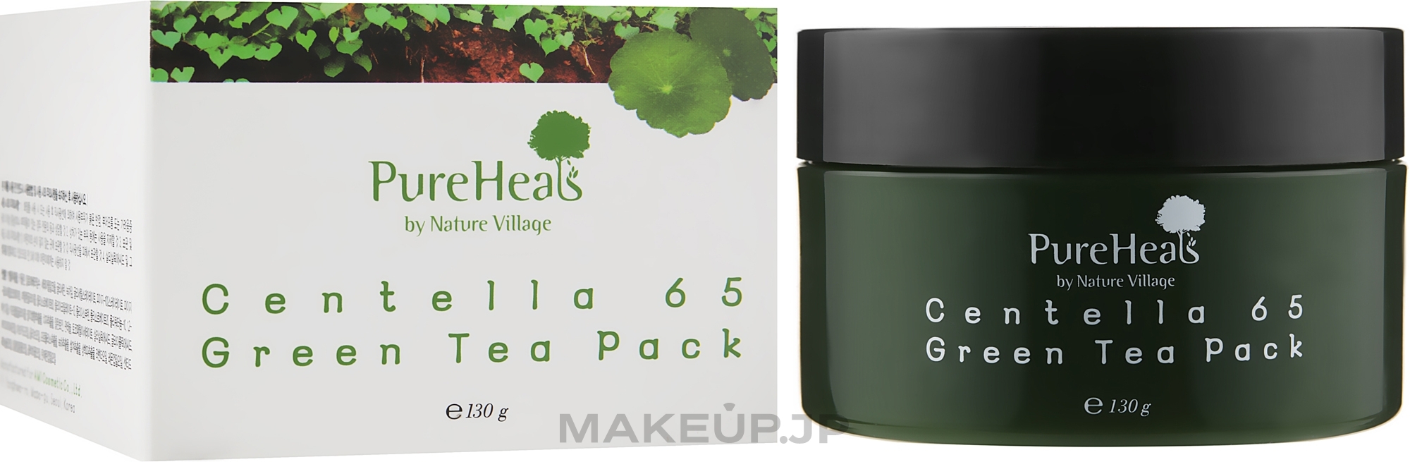 Repairing Mask with Centella Extract and Green Tea - PureHeal's Centella 65 Green Tea Pack — photo 130 g