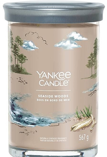 Scented Candle in Glass 'Seaside Woods', 2 wicks - Yankee Candle Singnature — photo N1