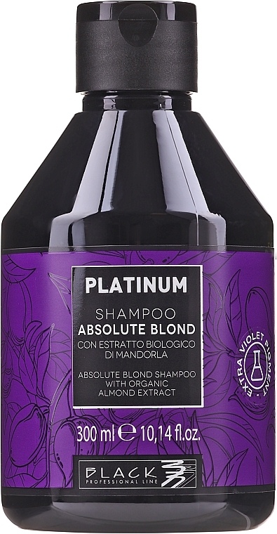 Bleached Hair Shampoo - Black Professional Line Platinum Absolute Blond Shampoo — photo N1
