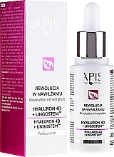 Fragrances, Perfumes, Cosmetics Moisturizing Face Emulsion - APIS Professional 4D Hyaluron + Lingostem