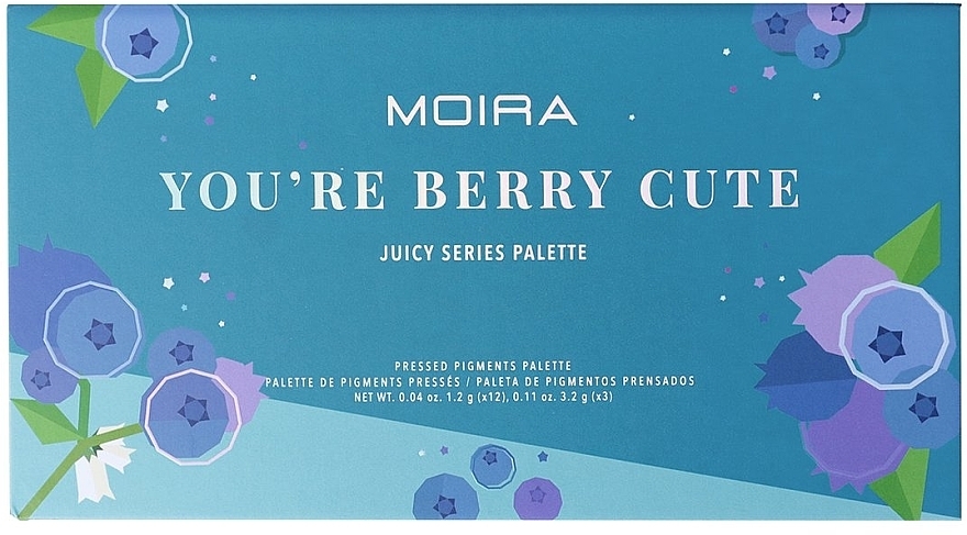 Eyeshadow Palette - Moira You're Berry Cute Pressed Pigments Palette — photo N2