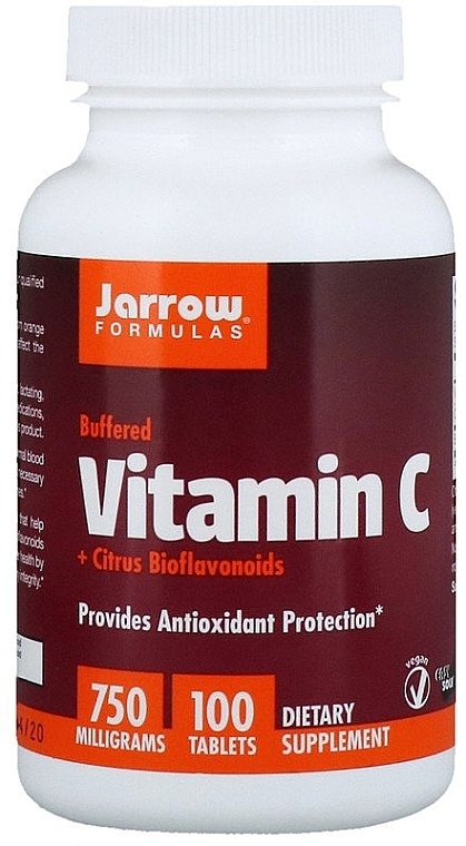 Vitamin C & Citrus Bioflavonoids Mix - Jarrow Formulas Vitamin C (Buffered) + Citrus Bioflavonoids, 750 mg — photo N1