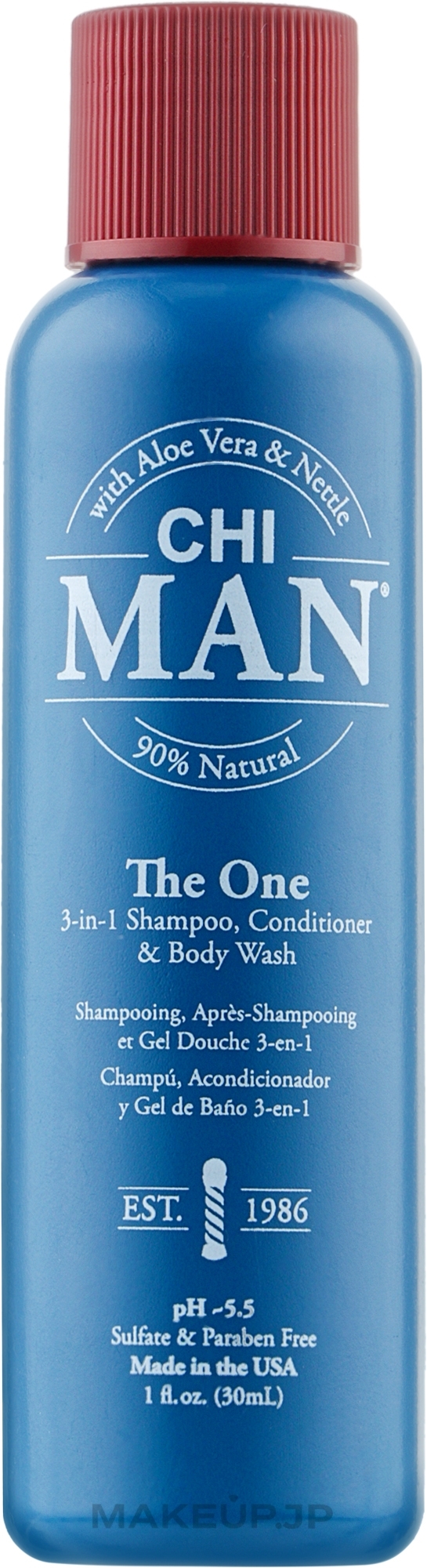 Shampoo Conditioner & Body Wash - CHI Man The One 3-in-1 Shampoo Conditioner & Body Wash — photo 30 ml