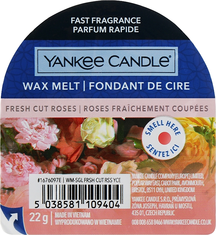 Scented Wax - Yankee Candle Fresh Cut Roses Wax Melt — photo N1