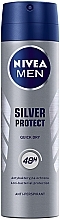 Men Antiperspirant Deodorant Spray "Silver Protection" - NIVEA Deodorant Silver Protect For Men — photo N1
