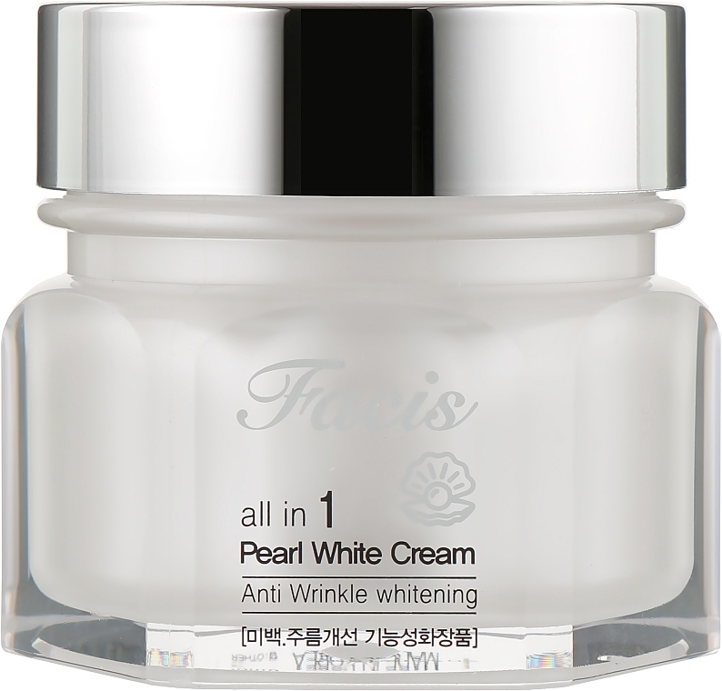 Brightening Pearl Powder Cream - Facis All-In-One Pearl Whitening Cream — photo N1