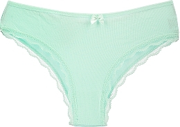 Fragrances, Perfumes, Cosmetics Cotton Brazilian Panties, mint - Moraj