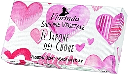 Fragrances, Perfumes, Cosmetics Natural Soap, red heart - Florinda Vegetal Soap