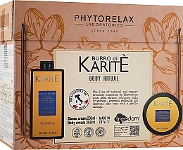 Fragrances, Perfumes, Cosmetics Set - Phytorelax Laboratories Burro Di Karite Shea Butter (sh/gel/250ml + b/cr/300ml)