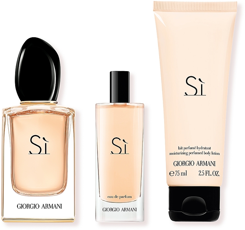 Giorgio Armani Si - Set (edp/50ml + edp/15ml + b/lot/75ml)  — photo N6