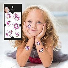 Kids Temporary Tattoo Set "Pink Unicorn" - Tattooshka — photo N4