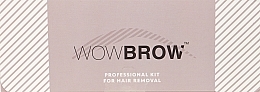 Fragrances, Perfumes, Cosmetics Depilation Set - Wowbrow (oil/5ml + spatula/10pc + cup/1pc + wax/10pc)