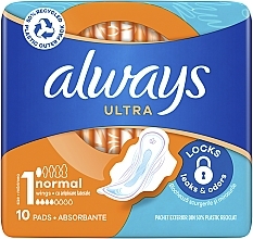 Fragrances, Perfumes, Cosmetics Sanitary Pads, 10pcs - Always Ultra Normal Plus