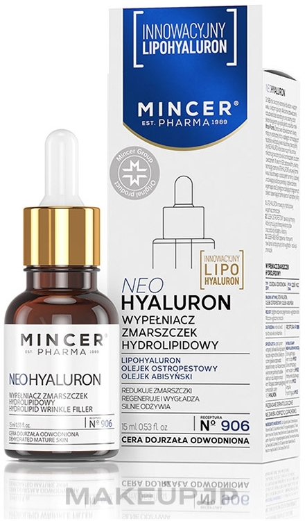 Hydrolipid Serum for Mature & Dehydrated Skin - Mincer Pharma Neo Hyaluron Serum 906 — photo 15 ml