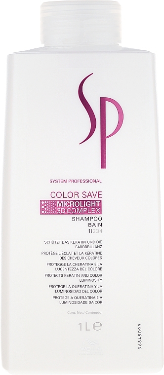 Colored Hair Shampoo - Wella SP Color Save Shampoo — photo N3