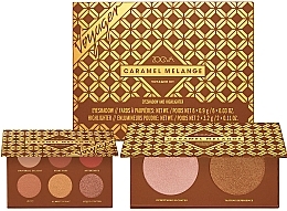 Fragrances, Perfumes, Cosmetics Eyeshadow And Highlighter Set - Zoeva Caramel Melange Voyager (eyeshadow/6x0.9g + highlighter/2x3.2g)