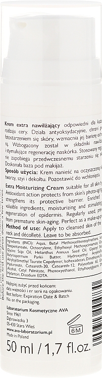 Moisturizing and Protective Cream - Ava Laboratorium Skin Protection Extra Moisturizing Cream SPF25 — photo N2