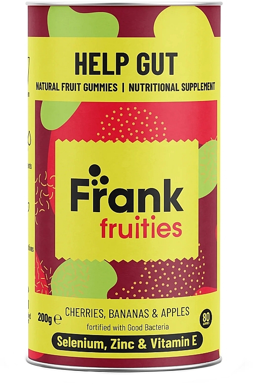 Dietary Supplement to Improve Bowel Function - Natural Fruit Gummies - Frank Fruities Help Gut Natural Fruit Gummies — photo N1