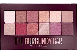 Eyeshadow Palette - Maybelline The Burgundy Bar Palette — photo N1