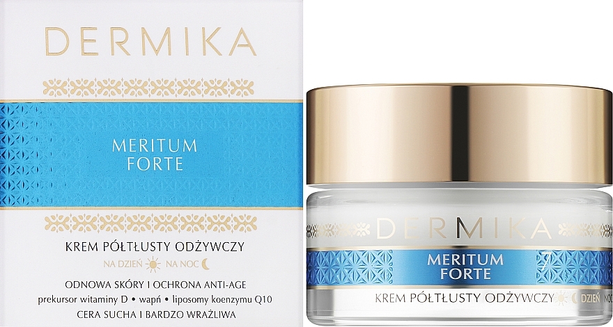 Nourishing Face Cream for Dry & Extra Sensitive Skin - Dermika Meritum Forte — photo N11