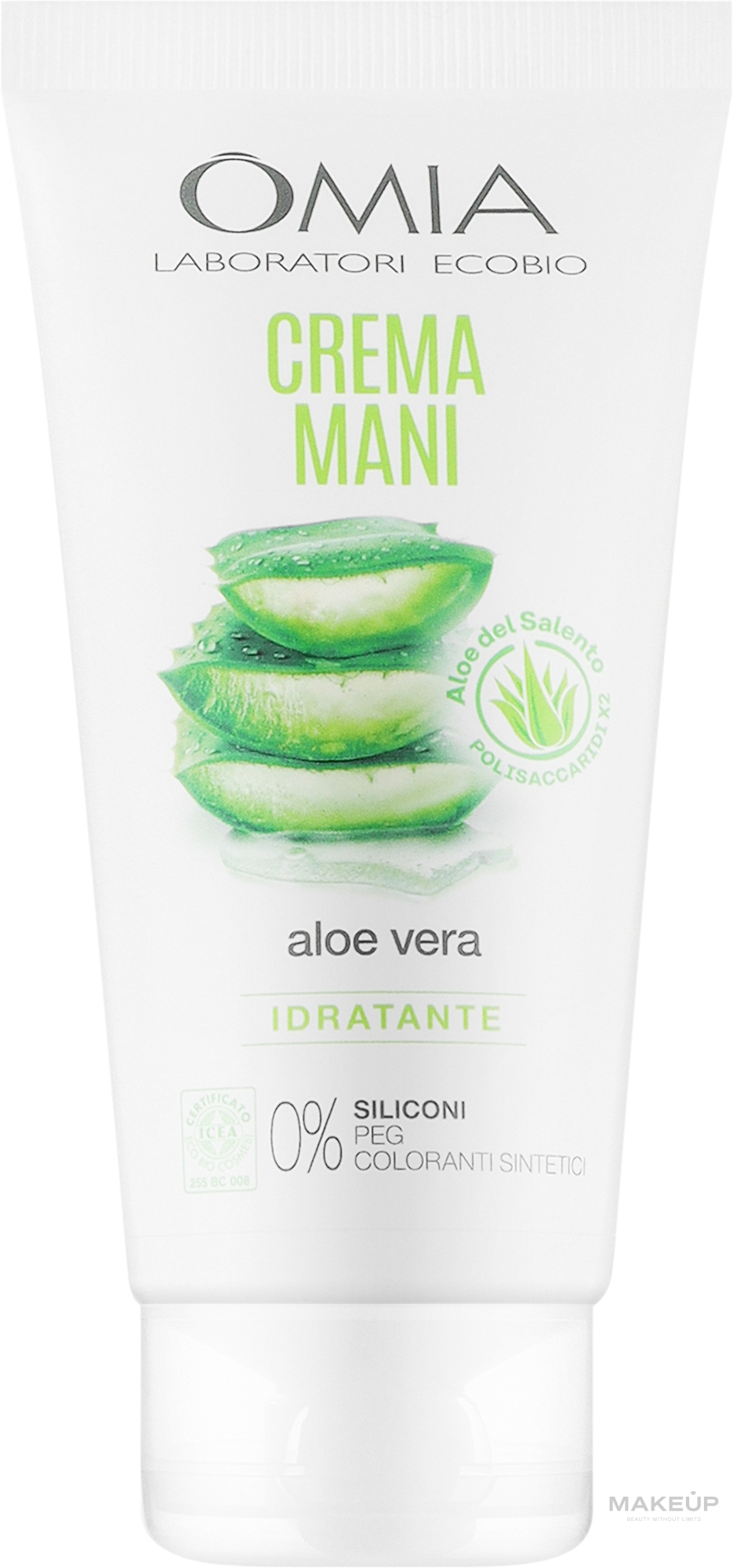 Aloe Vera Hand Cream - Omia Laboratori Ecobio Handcreme Aloe Vera — photo 75 ml