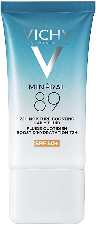 Moisturizing Facial Sunscreen Fluid, SPF 50+ - Vichy Mineral 89 72H Moisture Boosting Daily Fluid SPF 50+ — photo N1