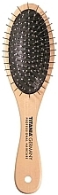 Massage Wooden Brush, oval - Titania — photo N1