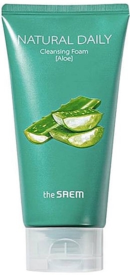 Aloe Cleansing Foam - The Saem Natural Daily Cleansing Foam Aloe — photo N1