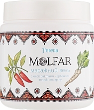 Massage Gel with Red Pepper & Horseradish Extract - J'erelia Molfar — photo N3