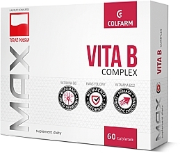 Fragrances, Perfumes, Cosmetics Dietary Supplement 'Max Vitamin B Complex' - Colfarm Max Vita B Complex