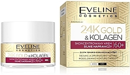 Revitalizing Face Cream - Eveline Cosmetics 24K Gold&Kolagen Revitalizing Cream 60+ — photo N1