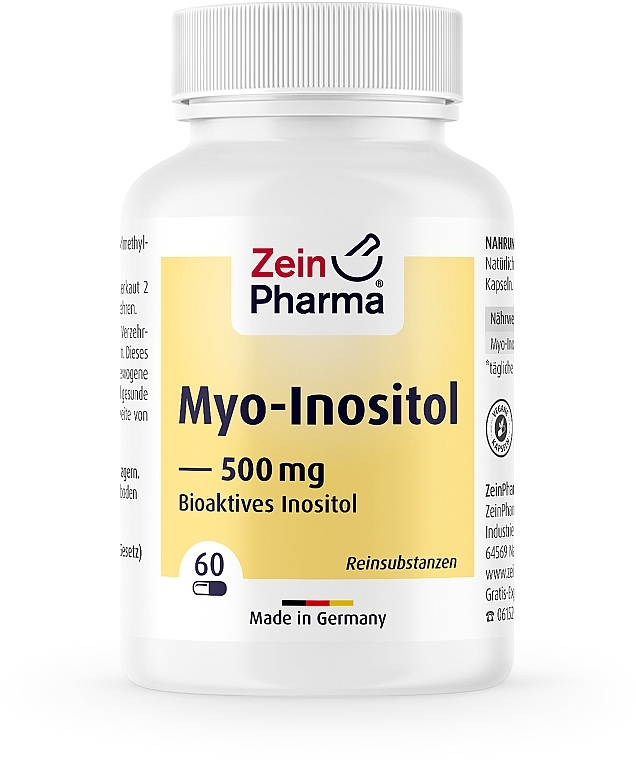 Myo-Inositol Dietary Supplement, 500 mg - ZeinPharma Myo-Inositol — photo N4