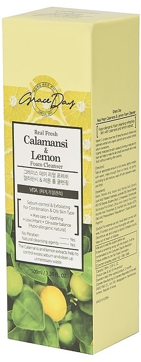 Foam Cleanser with Calamansi & Lemon Extracts - Grace Day Real Fresh Calamansi Lemon Foam Cleanser — photo N11