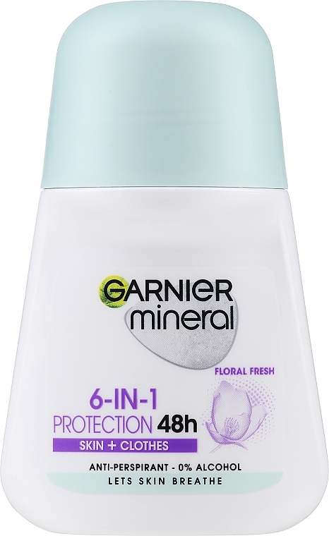 Roll-on Deodorant - Garnier Mineral Deodorant Protection 6 Floral Fresh 48h — photo N1
