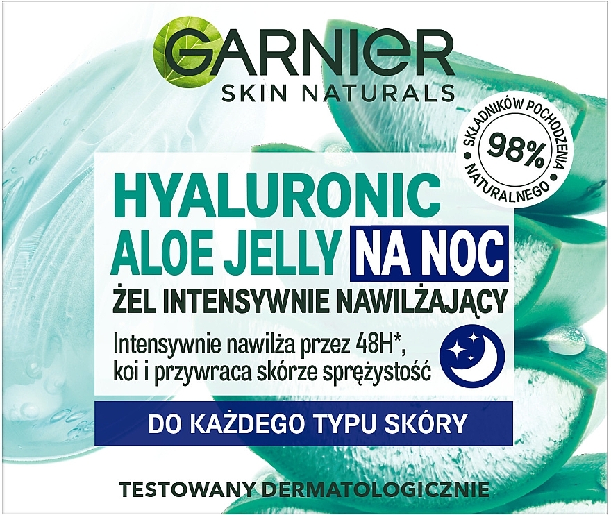 Intensive Moisturizing Night Gel for All Skin Types - Garnier Skin Naturals Hyaluronic Aloe — photo N1