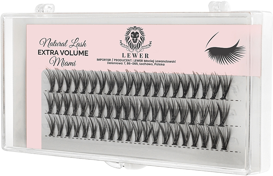 False Lashes - Lewer Natural Lash EXTRA VOLUME Miami — photo N1