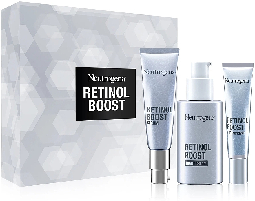 Set - Neutrogena Retinol Boost Set (f/ser/30ml + eye/cr/15ml + f/cr/50ml) — photo N1