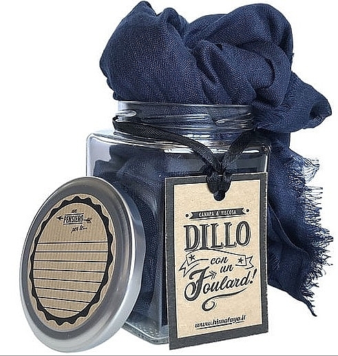 Scarf in Jar, blue - Himalaya Alcea Dilla With A Blue Scarf — photo N1