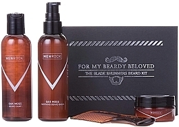 Fragrances, Perfumes, Cosmetics Set - Men Rock For My Beardy Beloved The Blaed Shunners Beard Kit (soap/100ml + balm/100ml + wax/25ml + comb/1pcs)