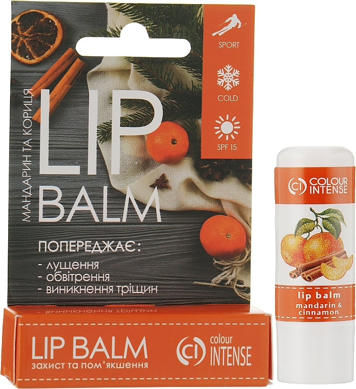 Protective Lip Balm 'Mandarine and Cinnamon' - Colour Intense Mandarin and Cinnamon Lip Balm — photo N2