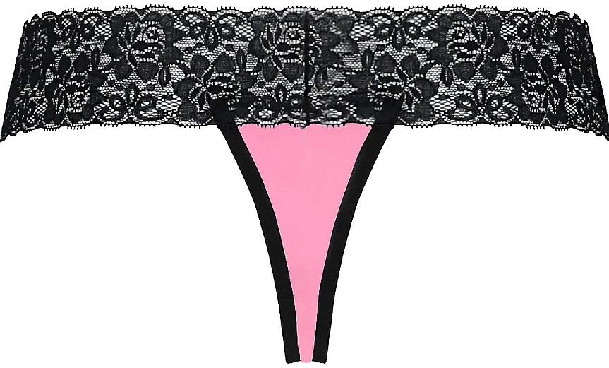 Thong “Kalypso”, black/pink - Passion — photo N2