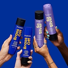 Hair Color Preserving Shampoo - Matrix Total Results Brass Off Blue Shampoo For Brunettes — photo N16