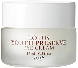 Fragrances, Perfumes, Cosmetics Anti-Aging Eye Cream - Fresh Lotus Youth Preserve Eye Cream